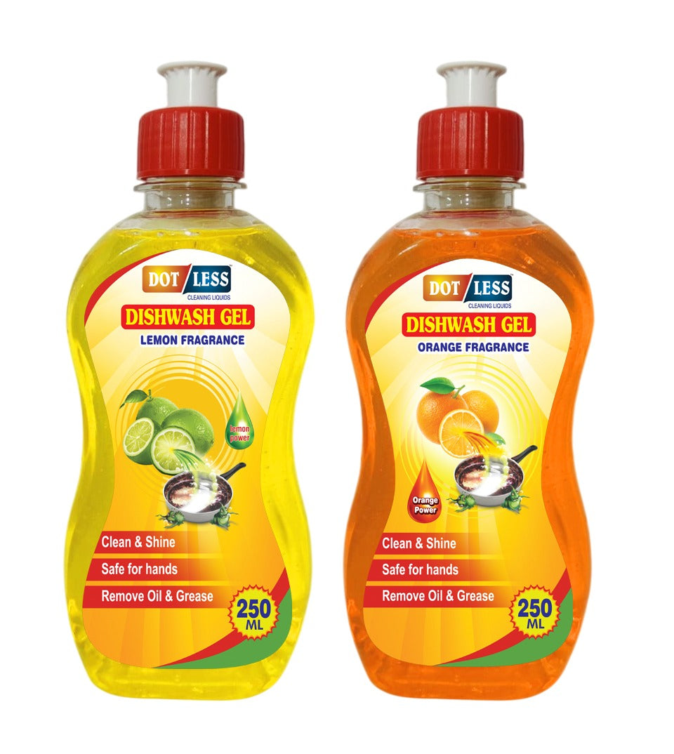 Lemon & Orange Dish wash liquid with soap dispenser combo offer